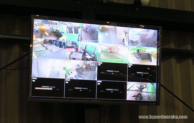 セフティ内のモニター