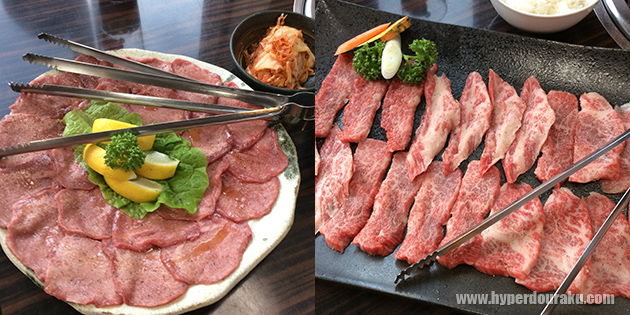 上タン塩や、国産牛カルビ