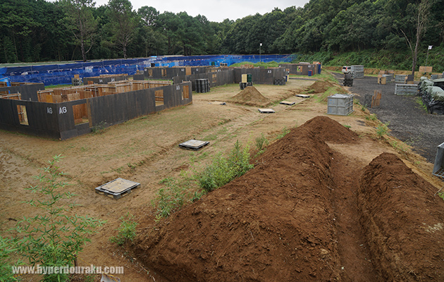 フィールド内には塹壕