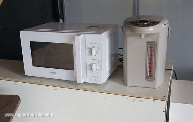 電子レンジ、電気ポット