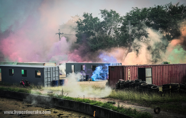 大量のスモーク