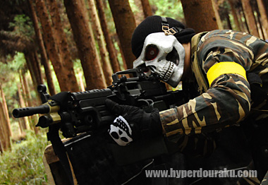 骸骨のフェイスマスク