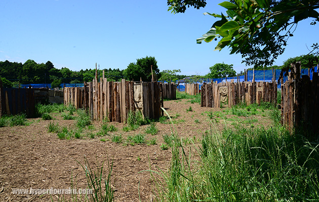 小屋が乱立しているエリ