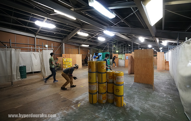 フィールドは約45m×20m