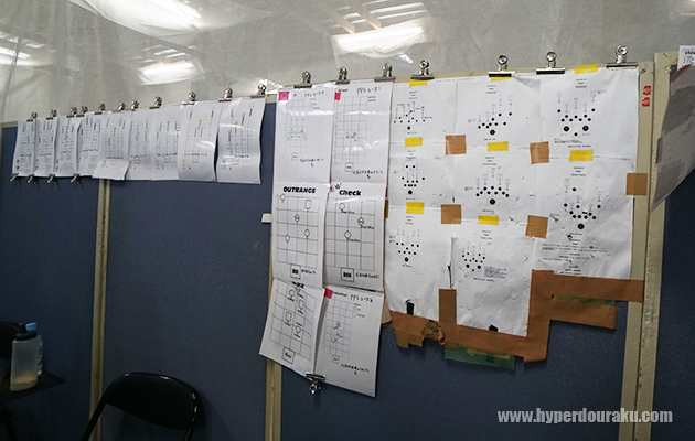 大小プレートやステージ配置図