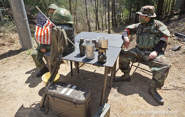 本格的な簡易野営セット