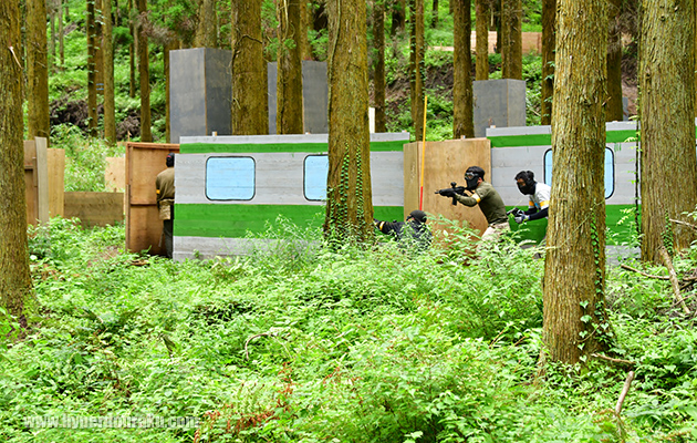 特徴的なバリケード